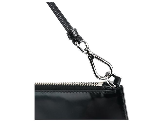 Prada Mini Pochette Bag in Spazzolato Nero - vista 6