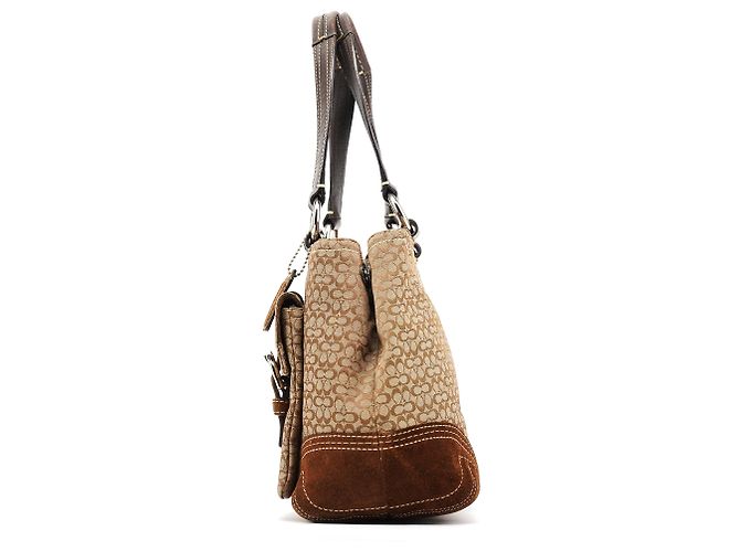 Coach Borsa Tote Soho 3646 Brown Signature - vista 2