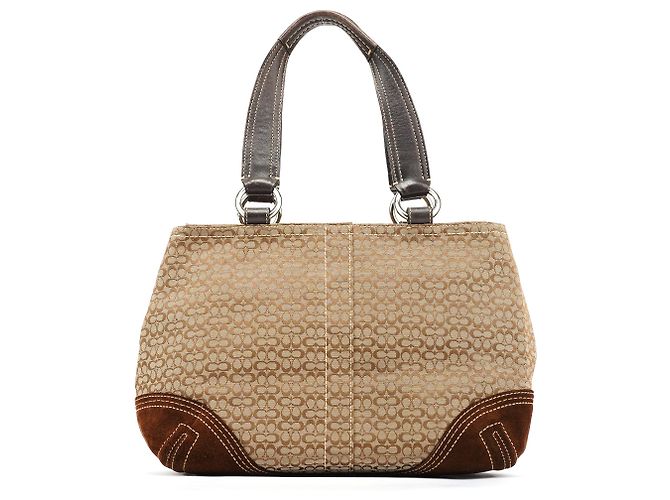 Coach Borsa Tote Soho 3646 Brown Signature - vista 3
