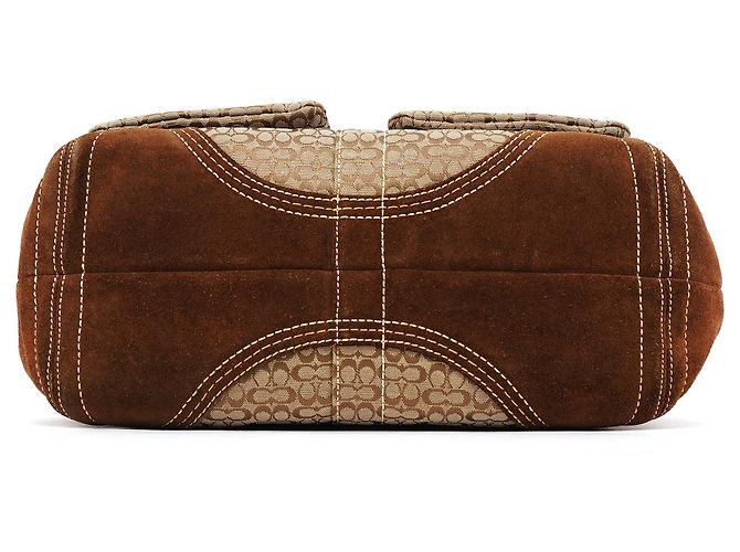 Coach Borsa Tote Soho 3646 Brown Signature - vista 4