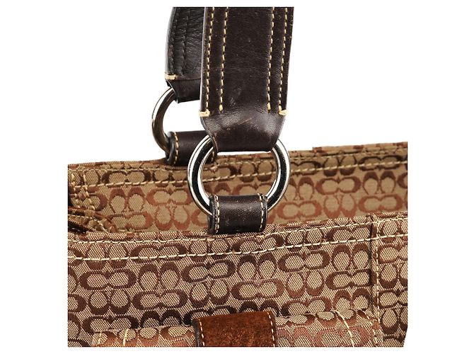Coach Borsa Tote Soho 3646 Brown Signature - vista 7