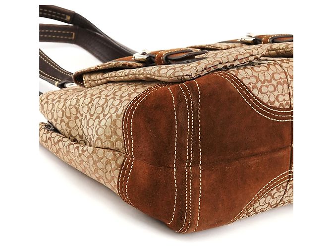 Coach Borsa Tote Soho 3646 Brown Signature - vista 8