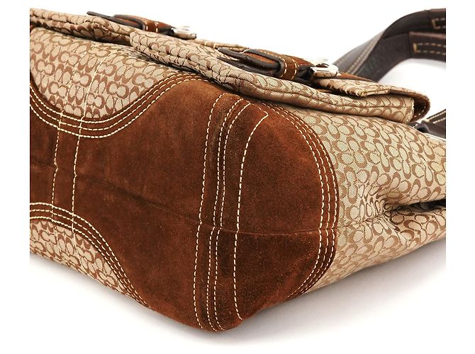 Coach Borsa Tote Soho 3646 Brown Signature - vista 9