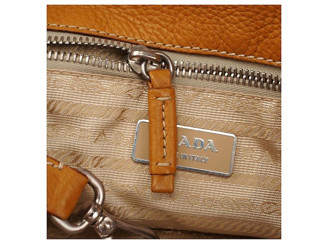 Prada Borsa Tote in pelle beige BR2252 - vista 16