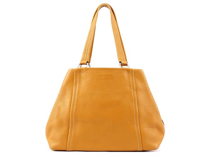 Prada Borsa Tote in pelle beige BR2252 - vista 3