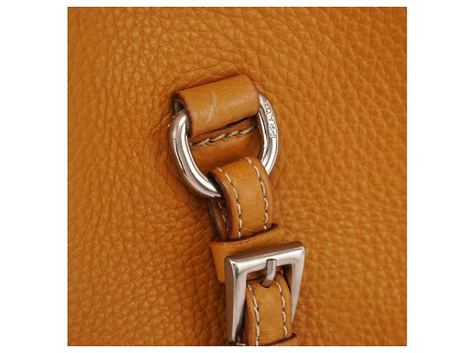 Prada Borsa Tote in pelle beige BR2252 - vista 5