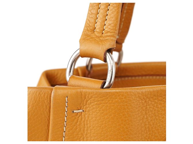 Prada Borsa Tote in pelle beige BR2252 - vista 6