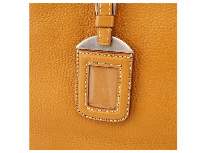 Prada Borsa Tote in pelle beige BR2252 - vista 7