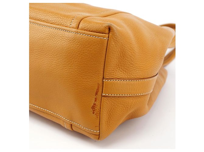 Prada Borsa Tote in pelle beige BR2252 - vista 9