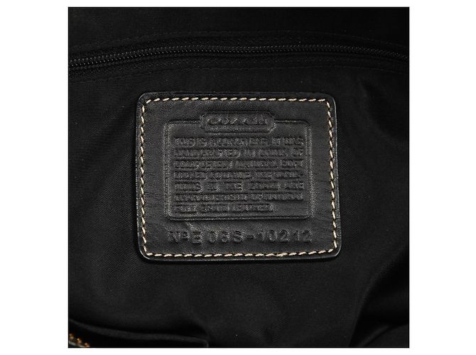 Coach Borsa Tote Hamptons 10212 in pelle martellata nera - vista 10