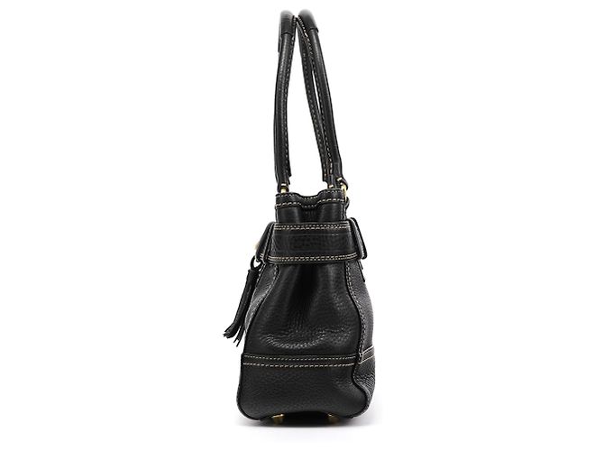Coach Borsa Tote Hamptons 10212 in pelle martellata nera - vista 2