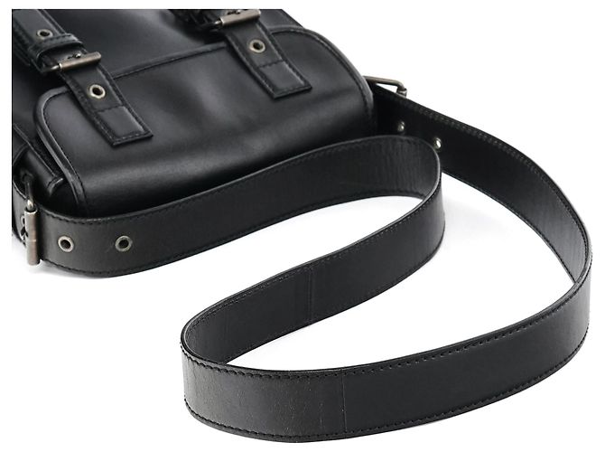 Yves Saint Laurent Borsa a tracolla con cintura in pelle di vitello nera - vista 11