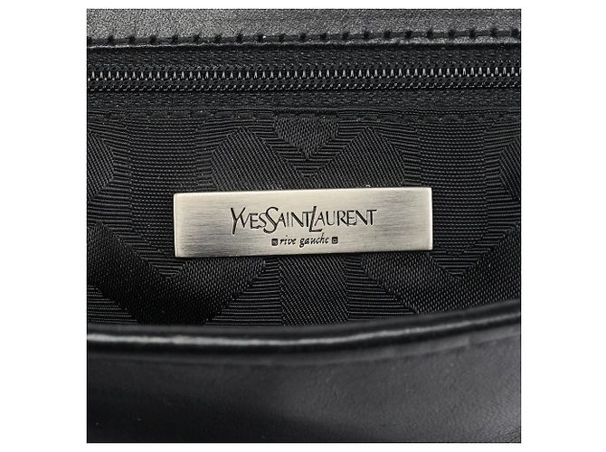 Yves Saint Laurent Borsa a tracolla con cintura in pelle di vitello nera - vista 12