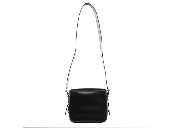 Yves Saint Laurent Borsa a tracolla con cintura in pelle di vitello nera - vista 3
