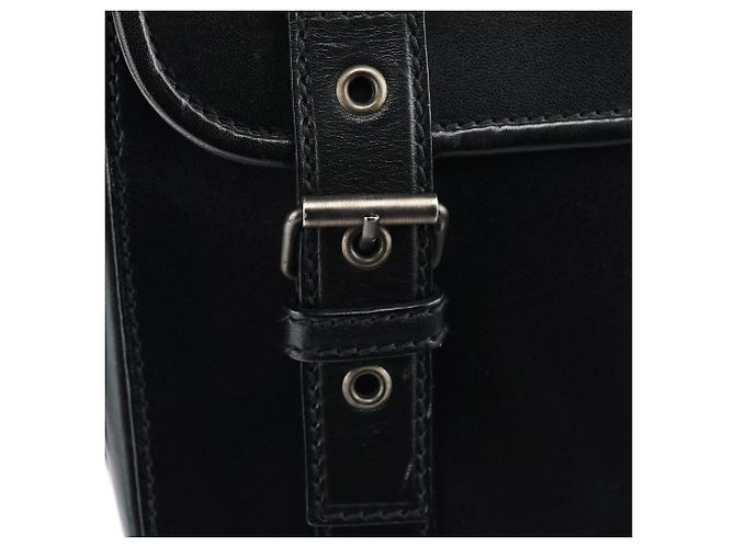 Yves Saint Laurent Borsa a tracolla con cintura in pelle di vitello nera - vista 7