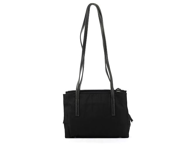 Prada Borsa Tote 1995 in Nylon Tessuto Nappa Nero - vista 3