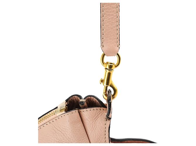 Chloé Borsa Marcie 2-Way in pelle beige - vista 13