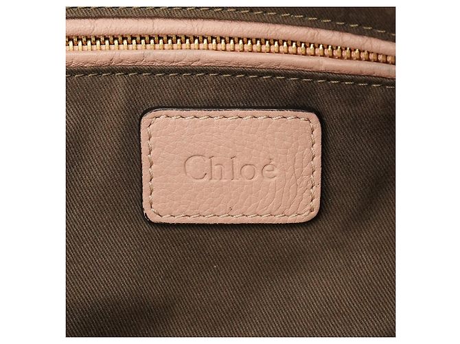 Chloé Borsa Marcie 2-Way in pelle beige - vista 15