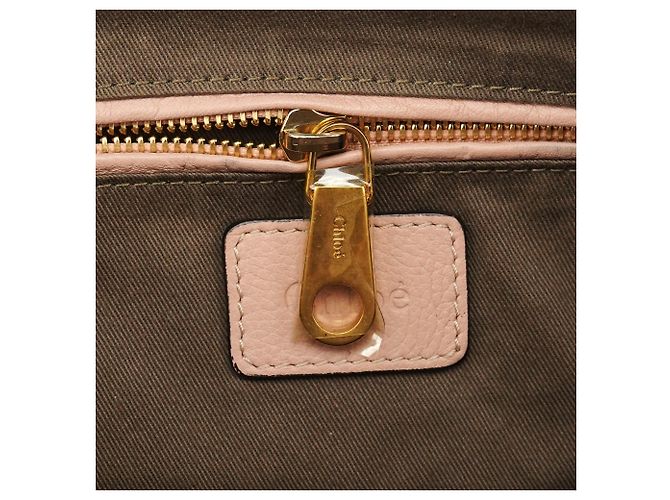 Chloé Borsa Marcie 2-Way in pelle beige - vista 16