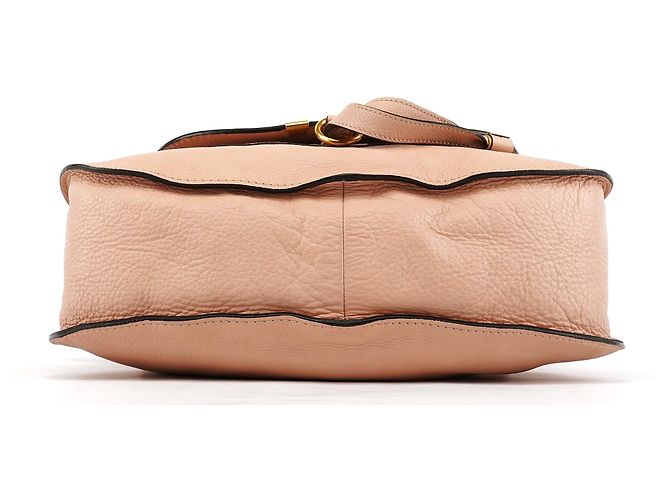 Chloé Borsa Marcie 2-Way in pelle beige - vista 5