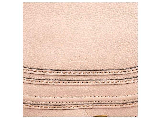 Chloé Borsa Marcie 2-Way in pelle beige - vista 6