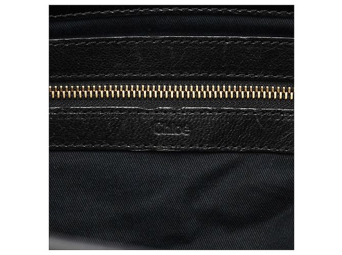 Chloé Borsa Tote in pelle di agnello nera - vista 10