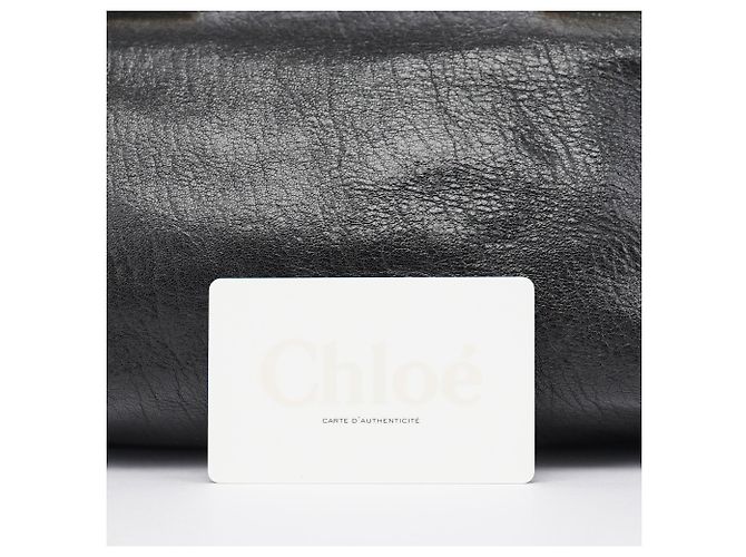 Chloé Borsa Tote in pelle di agnello nera - vista 14