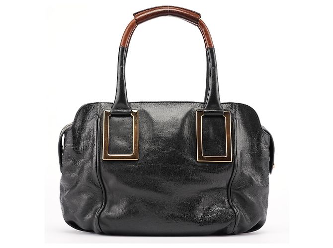 Chloé Borsa Tote in pelle di agnello nera - vista 3