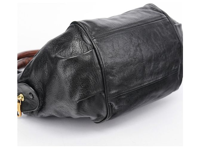 Chloé Borsa Tote in pelle di agnello nera - vista 7