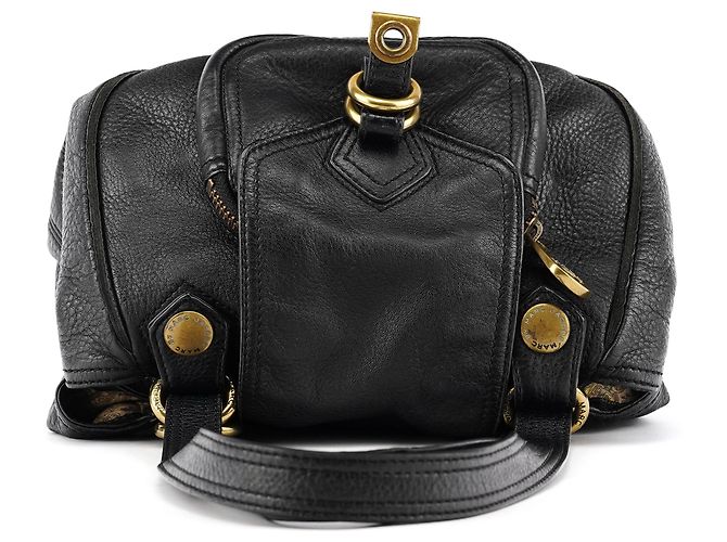 Marc by Marc Jacobs Borsa Tote in pelle nera con anelli - vista 4