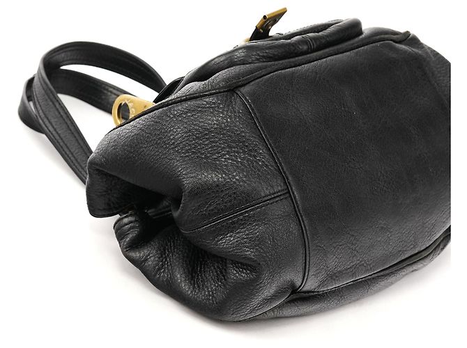 Marc by Marc Jacobs Borsa Tote in pelle nera con anelli - vista 7