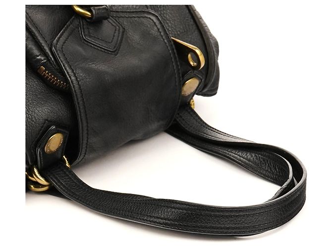Marc by Marc Jacobs Borsa Tote in pelle nera con anelli - vista 9