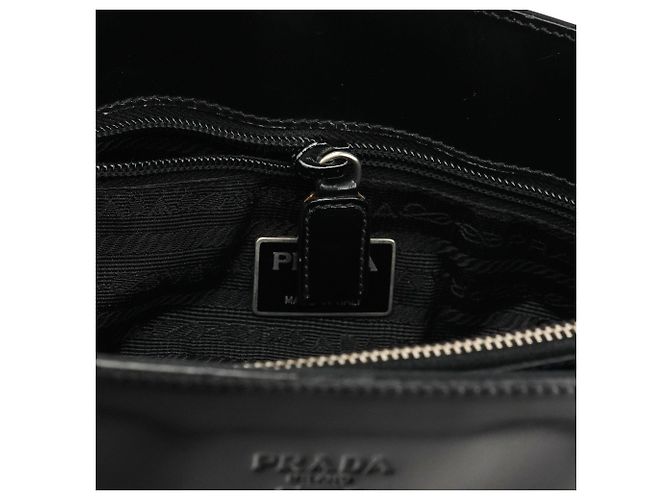 Prada Borsa Tote Sport 1995 in pelle spazzolato nera - vista 11