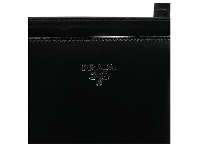 Prada Borsa Tote Sport 1995 in pelle spazzolato nera - vista 5