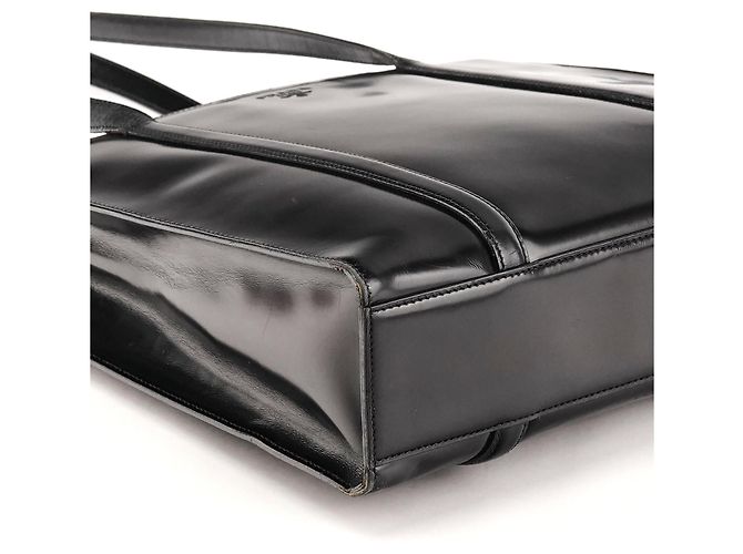 Prada Borsa Tote Sport 1995 in pelle spazzolato nera - vista 7