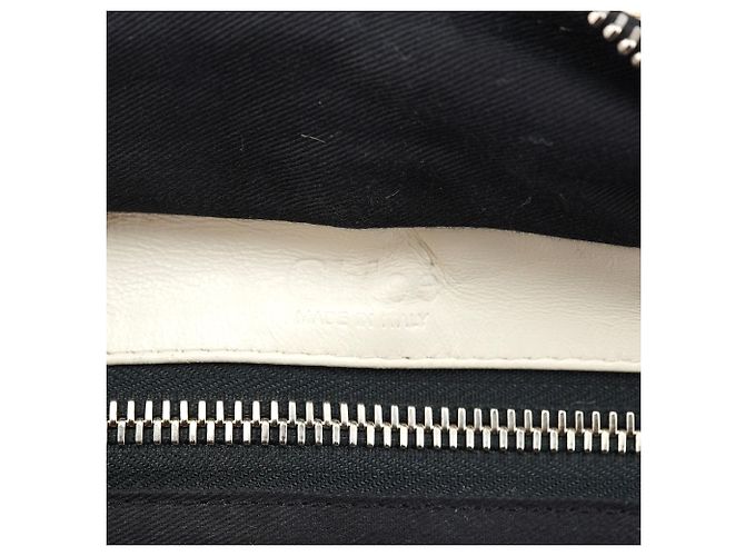 Chloé Borsa a tracolla Betty Chain in pelle bianca - vista 17