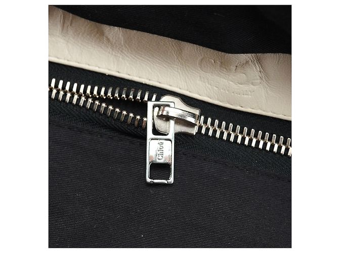 Chloé Borsa a tracolla Betty Chain in pelle bianca - vista 18