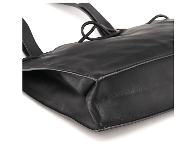 Gucci 002 1053 Borsa tote in pelle nera con coulisse - vista 7