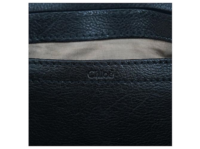 Chloé Mini borsa a tracolla Elsie in pelle nera - vista 11