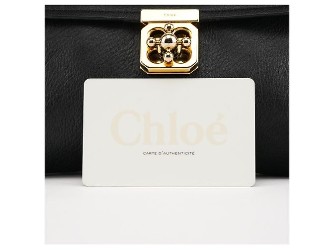 Chloé Mini borsa a tracolla Elsie in pelle nera - vista 13