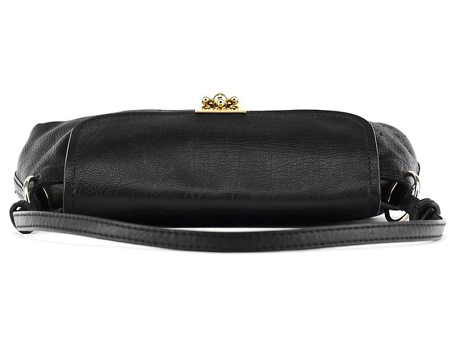 Chloé Mini borsa a tracolla Elsie in pelle nera - vista 4