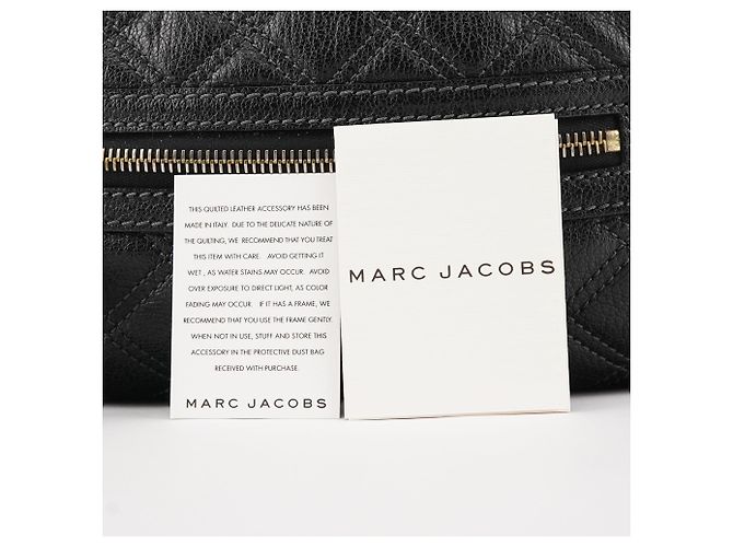 Marc Jacobs Borsa a tracolla Stam in pelle trapuntata nera - vista 12