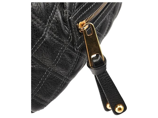 Marc Jacobs Borsa a tracolla Stam in pelle trapuntata nera - vista 7