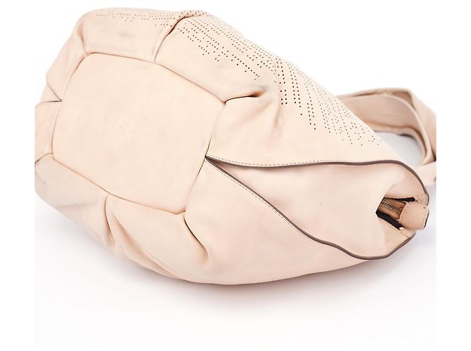 Céline mala de ombro Bittersweet em pele perfurada creme - vista 10