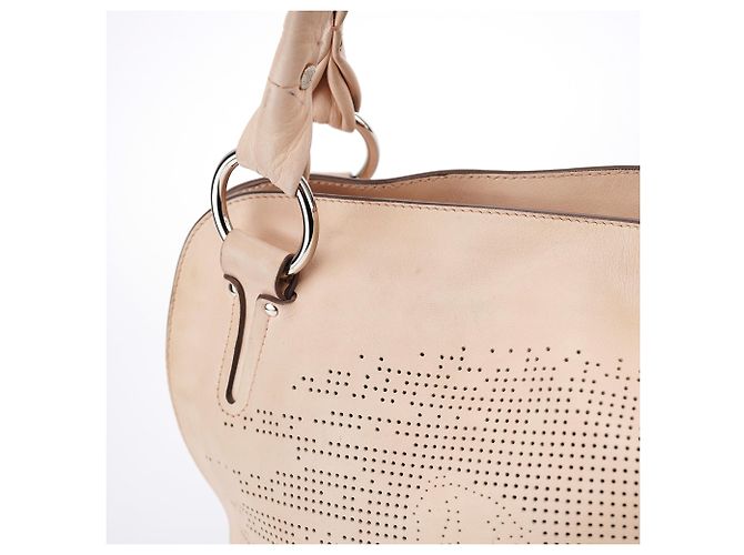 Céline mala de ombro Bittersweet em pele perfurada creme - vista 14