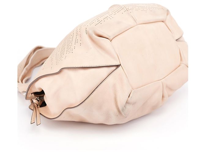 Céline mala de ombro Bittersweet em pele perfurada creme - vista 9