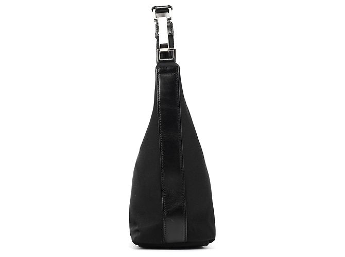 Gucci 000 0601 Borsa Hobo in pelle e nylon nero - vista 2