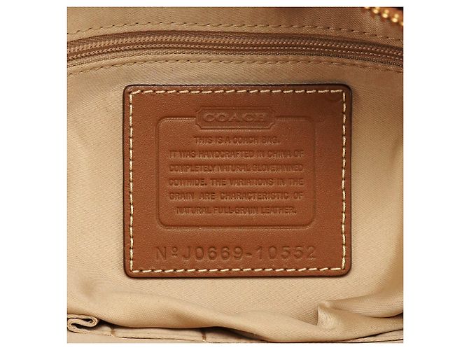 Coach 10552 Borsa Tote Hamptons in pelle tan - vista 10