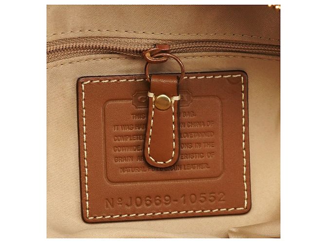 Coach 10552 Borsa Tote Hamptons in pelle tan - vista 11