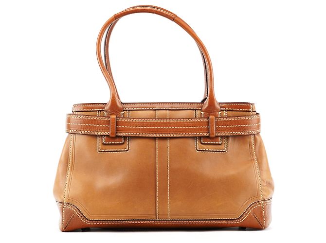 Coach 10552 Borsa Tote Hamptons in pelle tan - vista 3